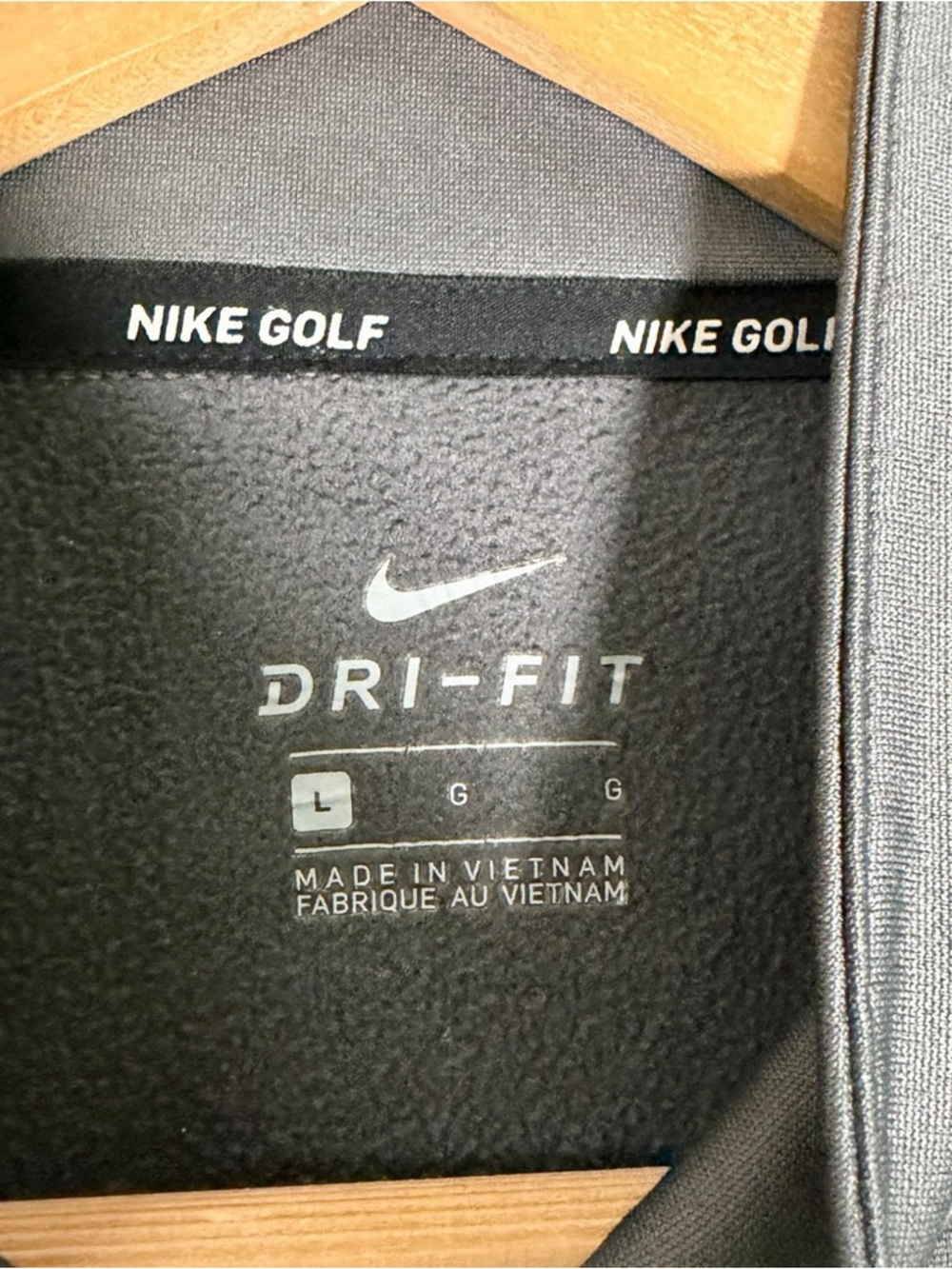 Nike Thermal Half Zip Golf Sweatshirt Pullover Gray Dri Fit Women’s Large - Picture 2 of 3